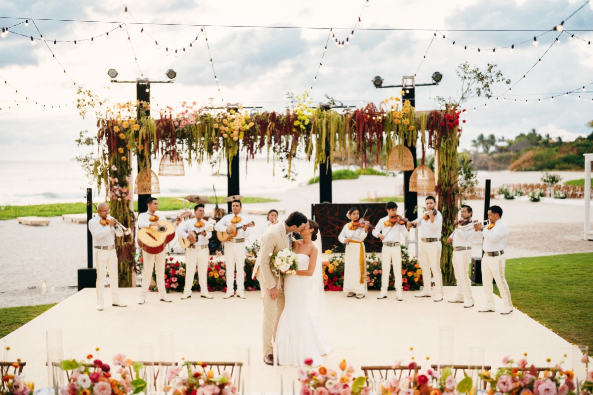 hanging floral installation