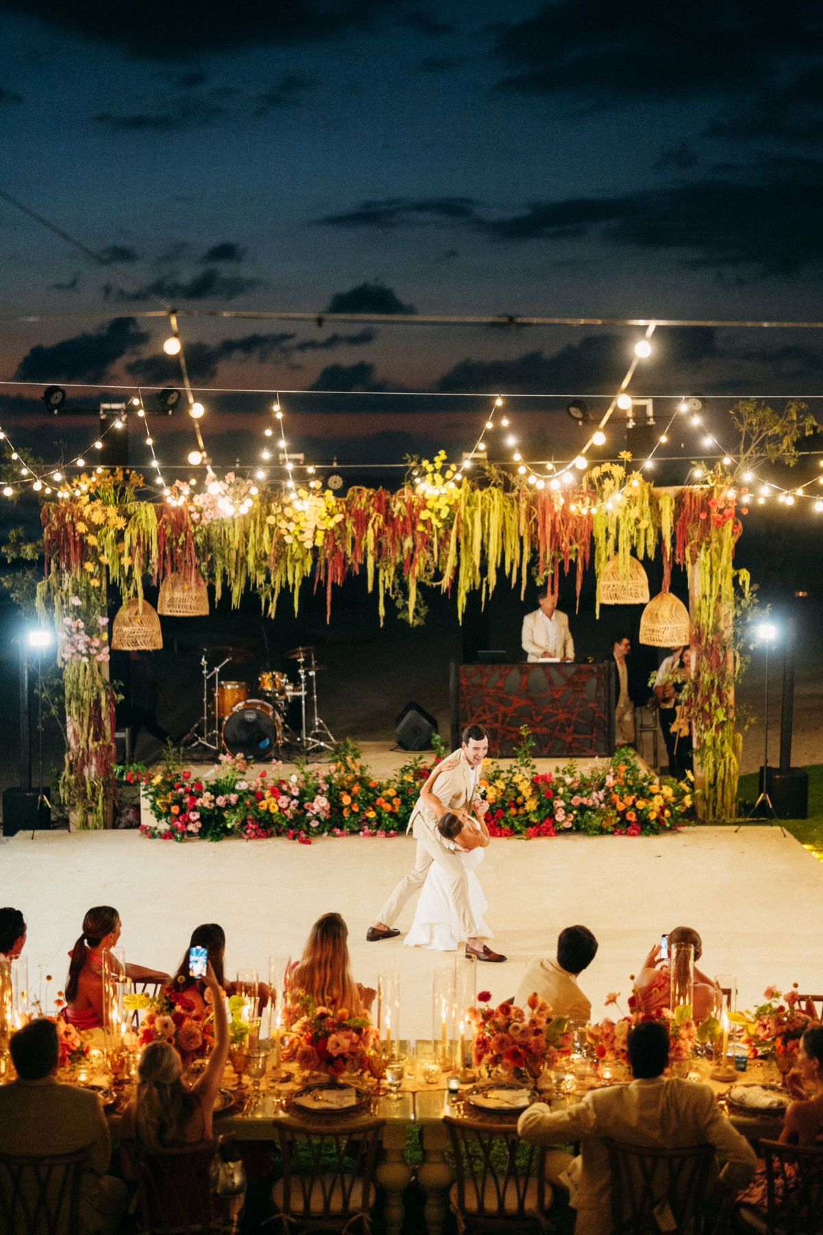 reception string lighting