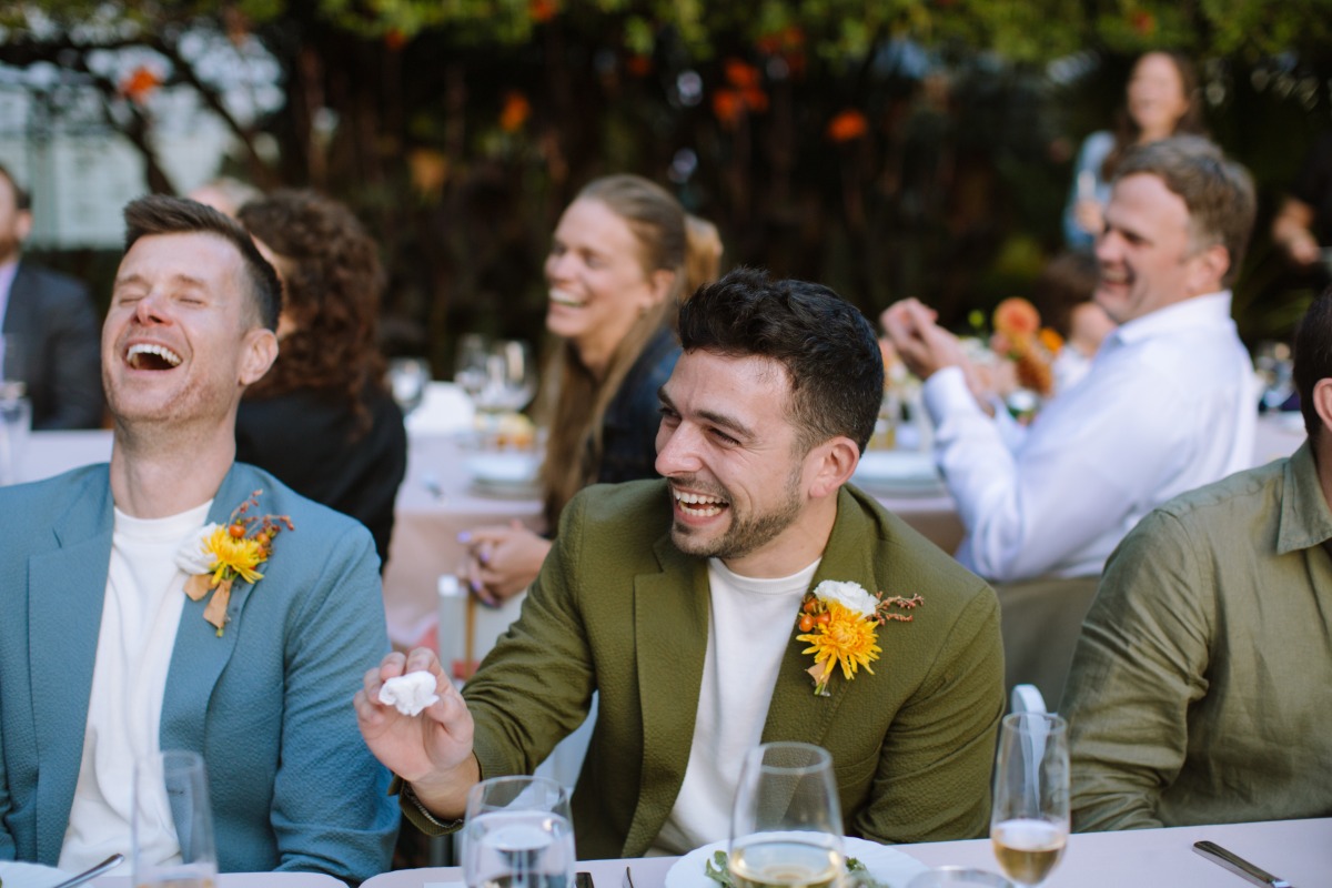 yellow boutonniere