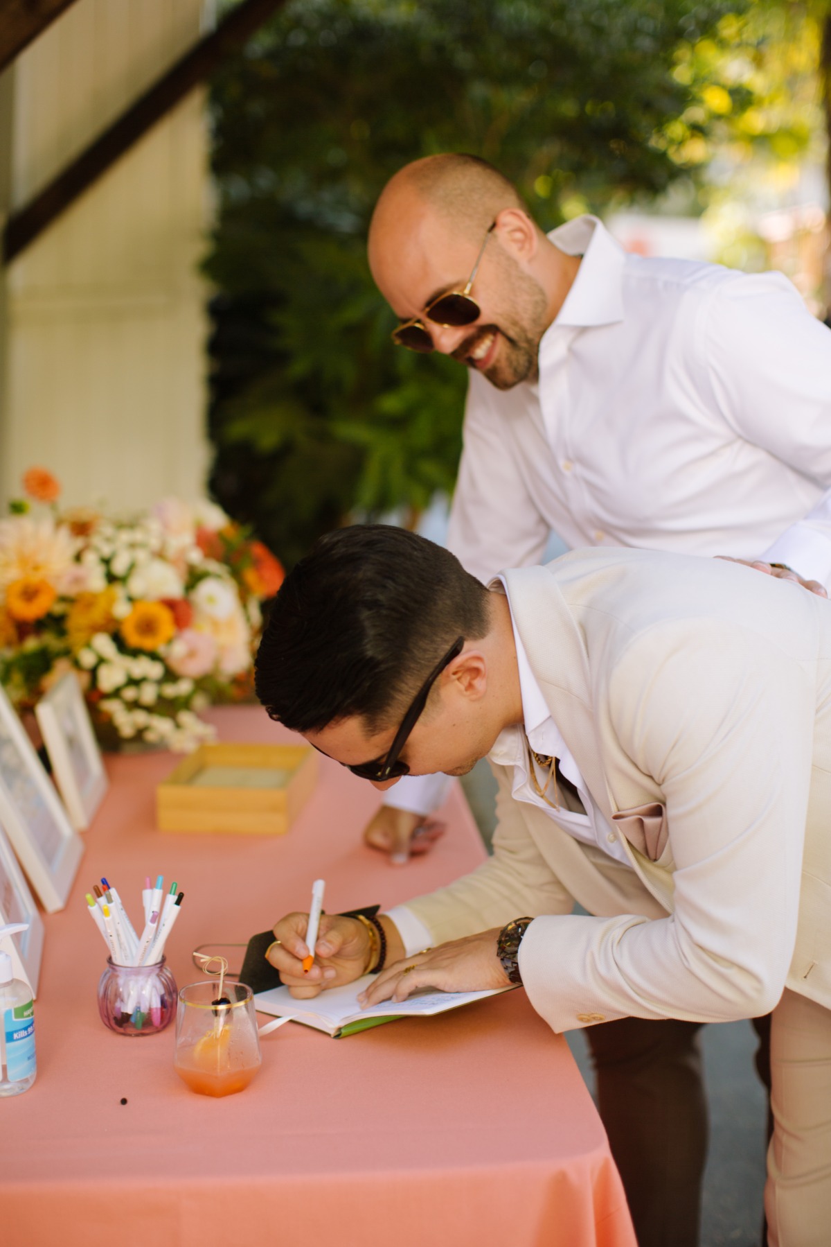 pride-inspired guest book