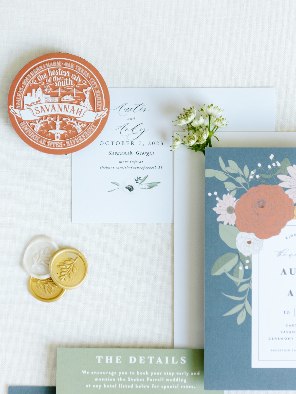 Unique Savannah themed details for wedding in Georgia 