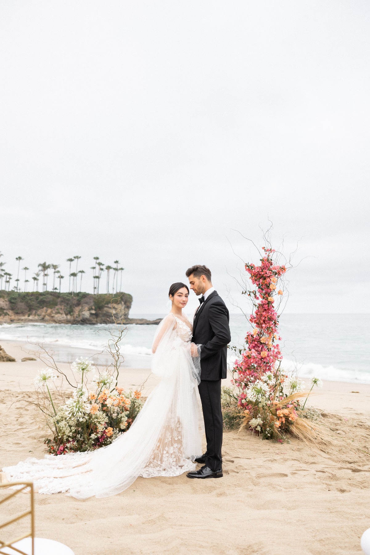 Elegant East meets West wedding featuring Galia Lahav bride