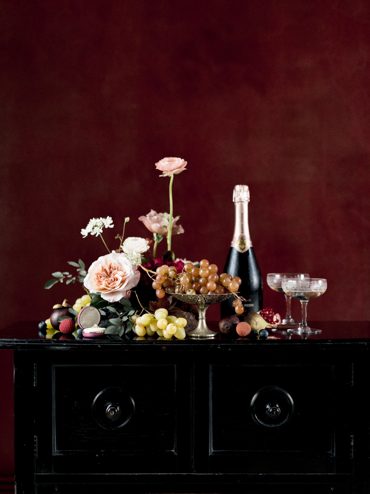 champagne table