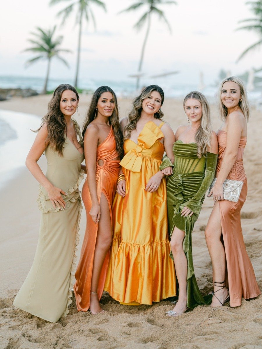 A beach wedding (and guest list!) fit for a celebrity makeup artist