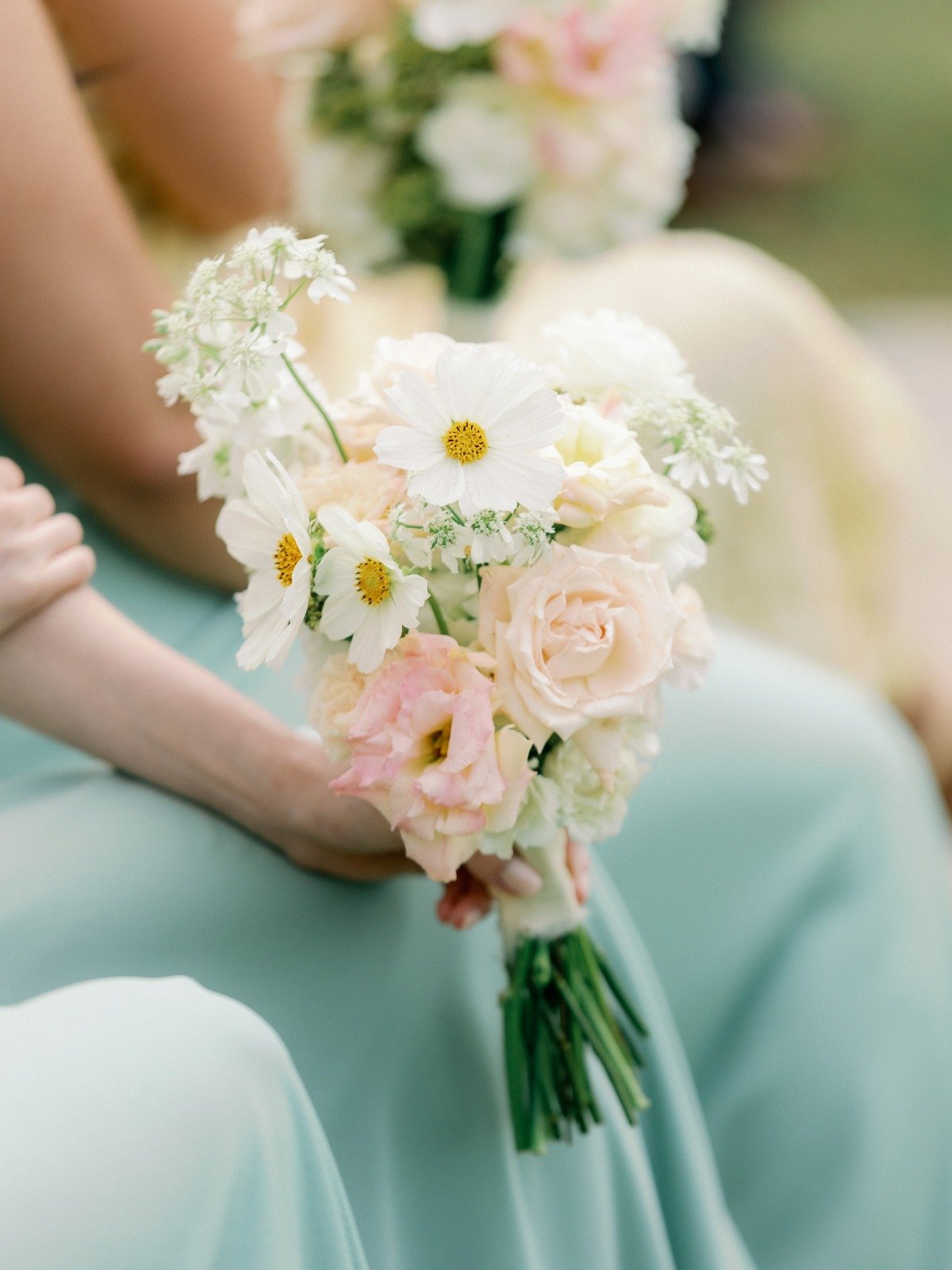 small pastel bridesmaid bouquet