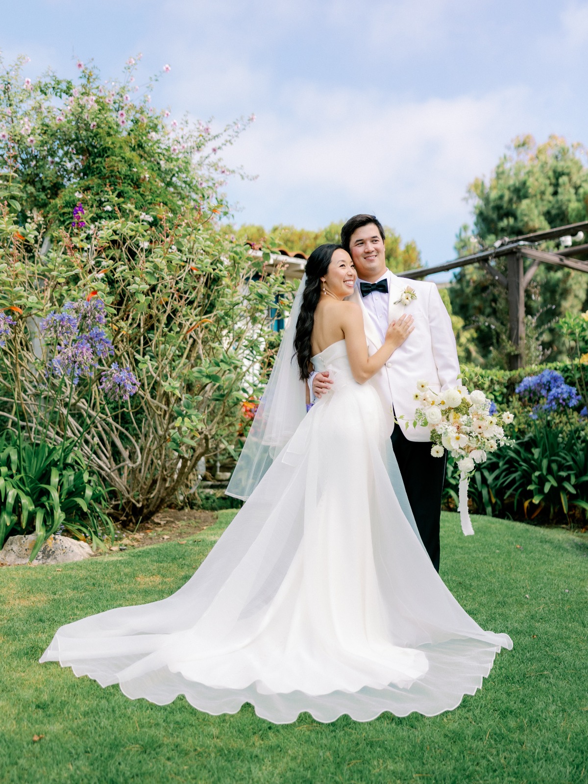 garden wedding portrait session