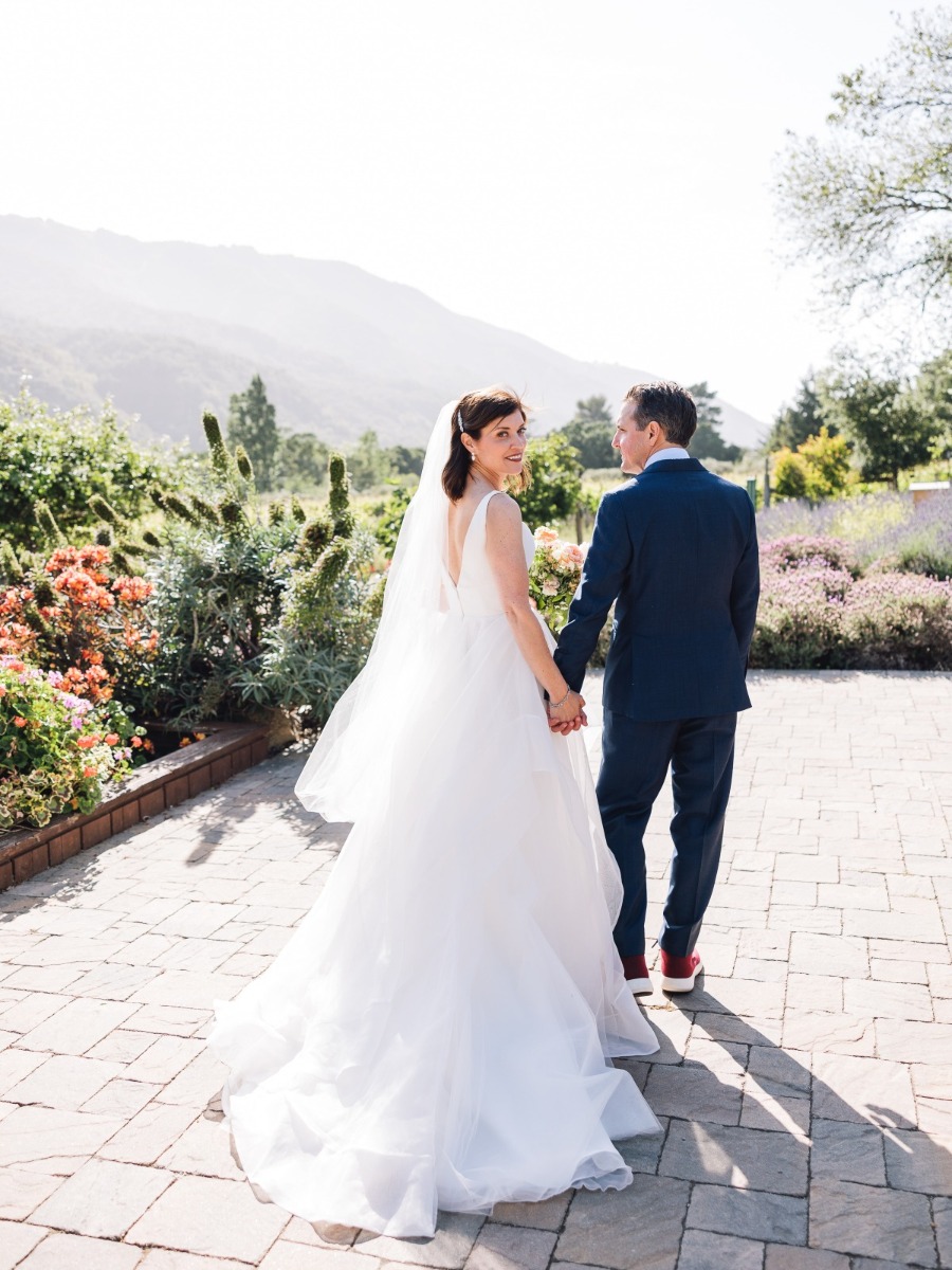 Understated elegance was in full bloom at this Carmel Valley wedding
