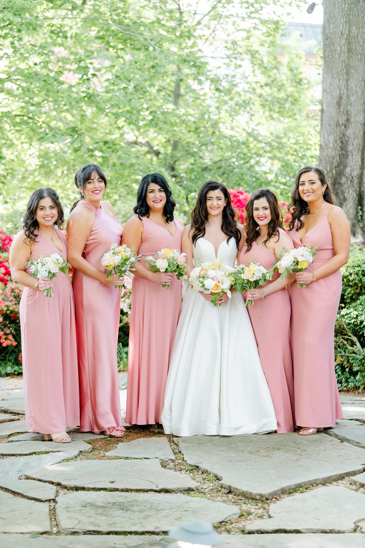 pink bridesmaid dresses