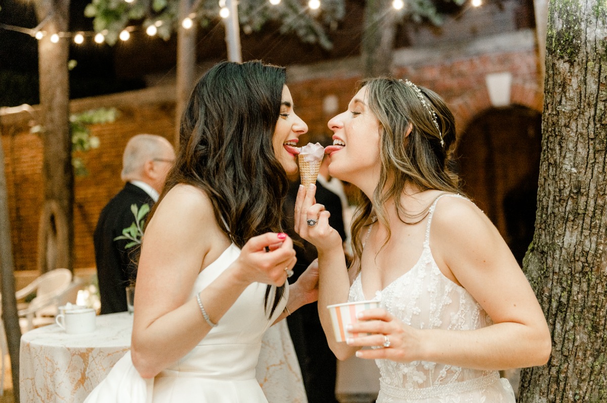 ice cream cart for wedding