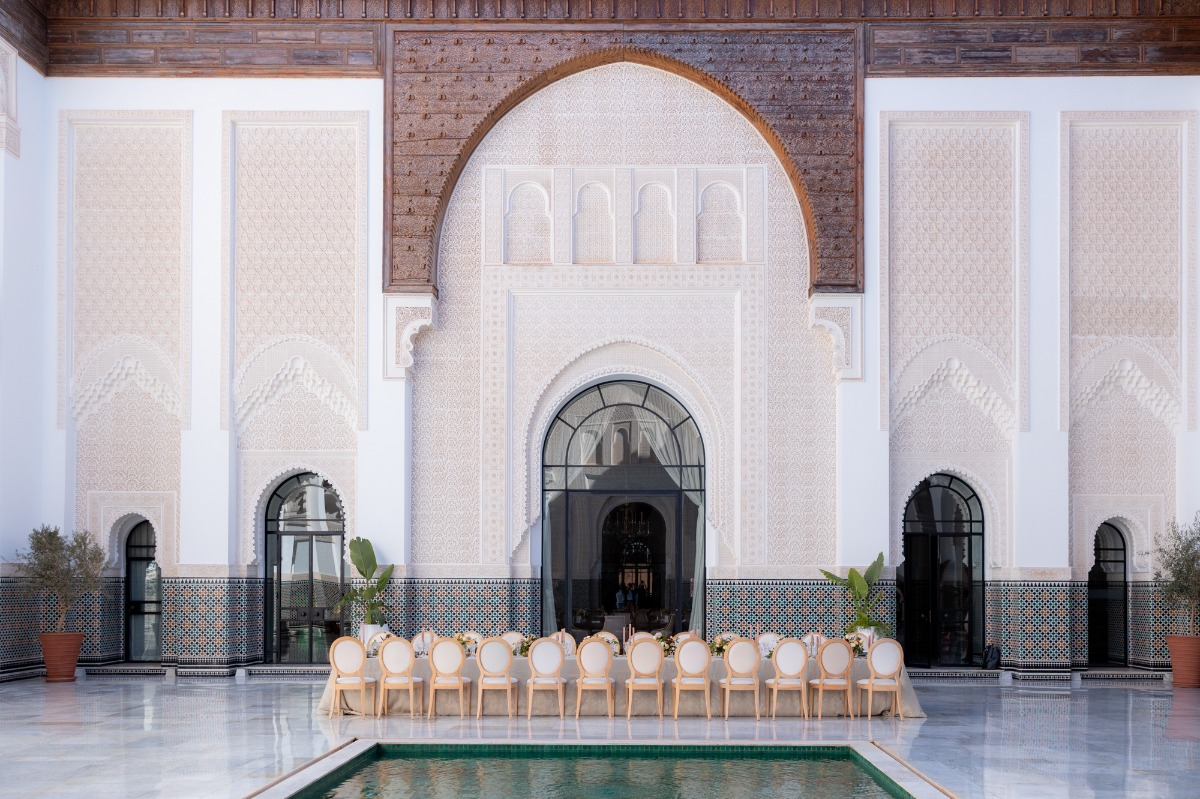 poolside Marrakech reception