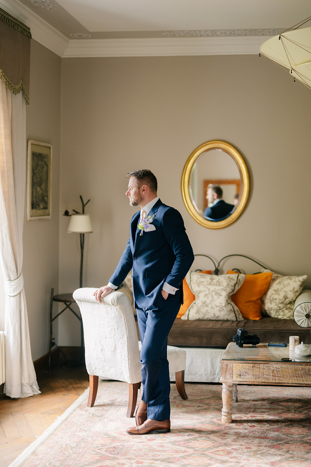 navy blue suit for groom