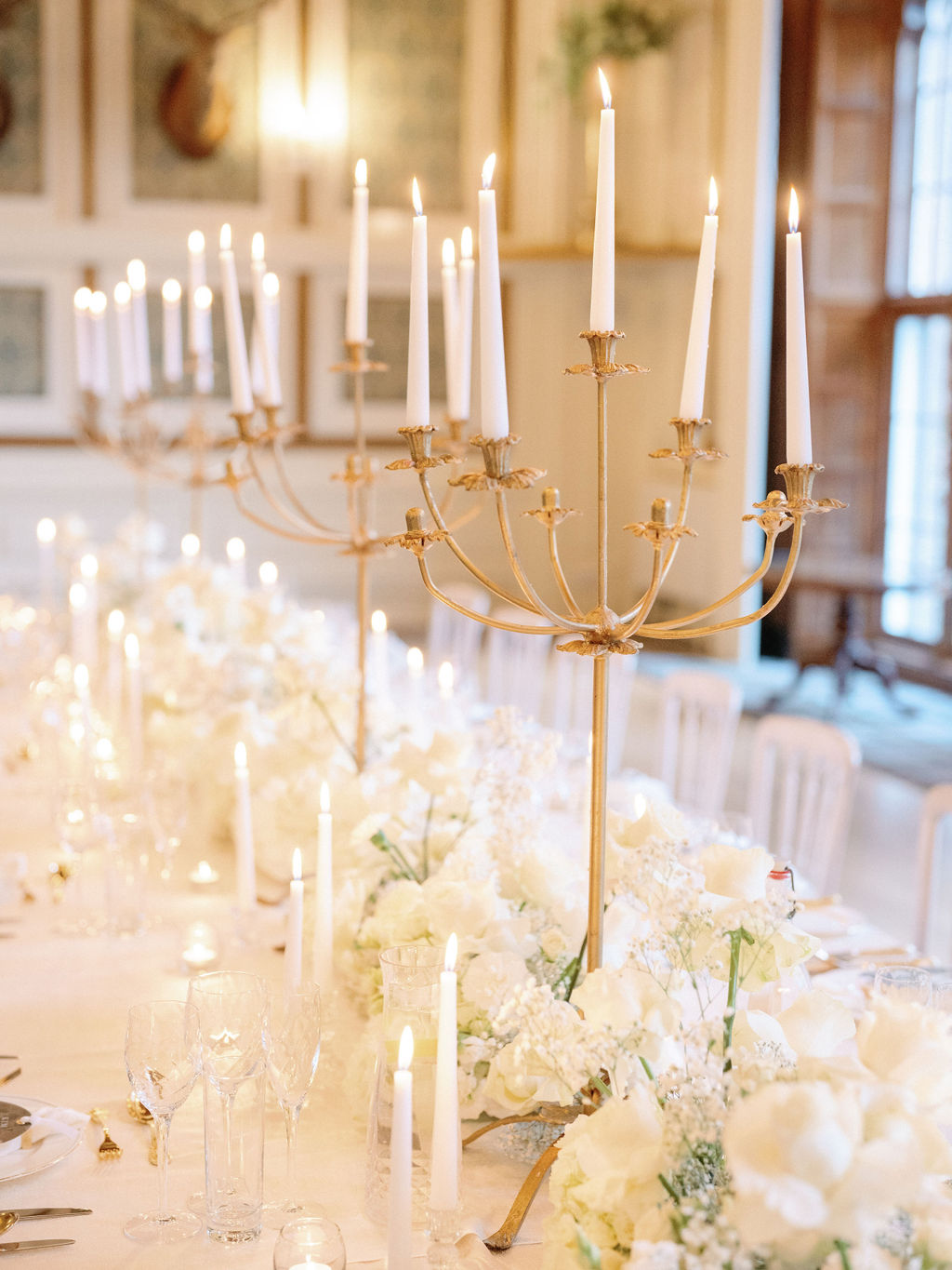 gold candelabras