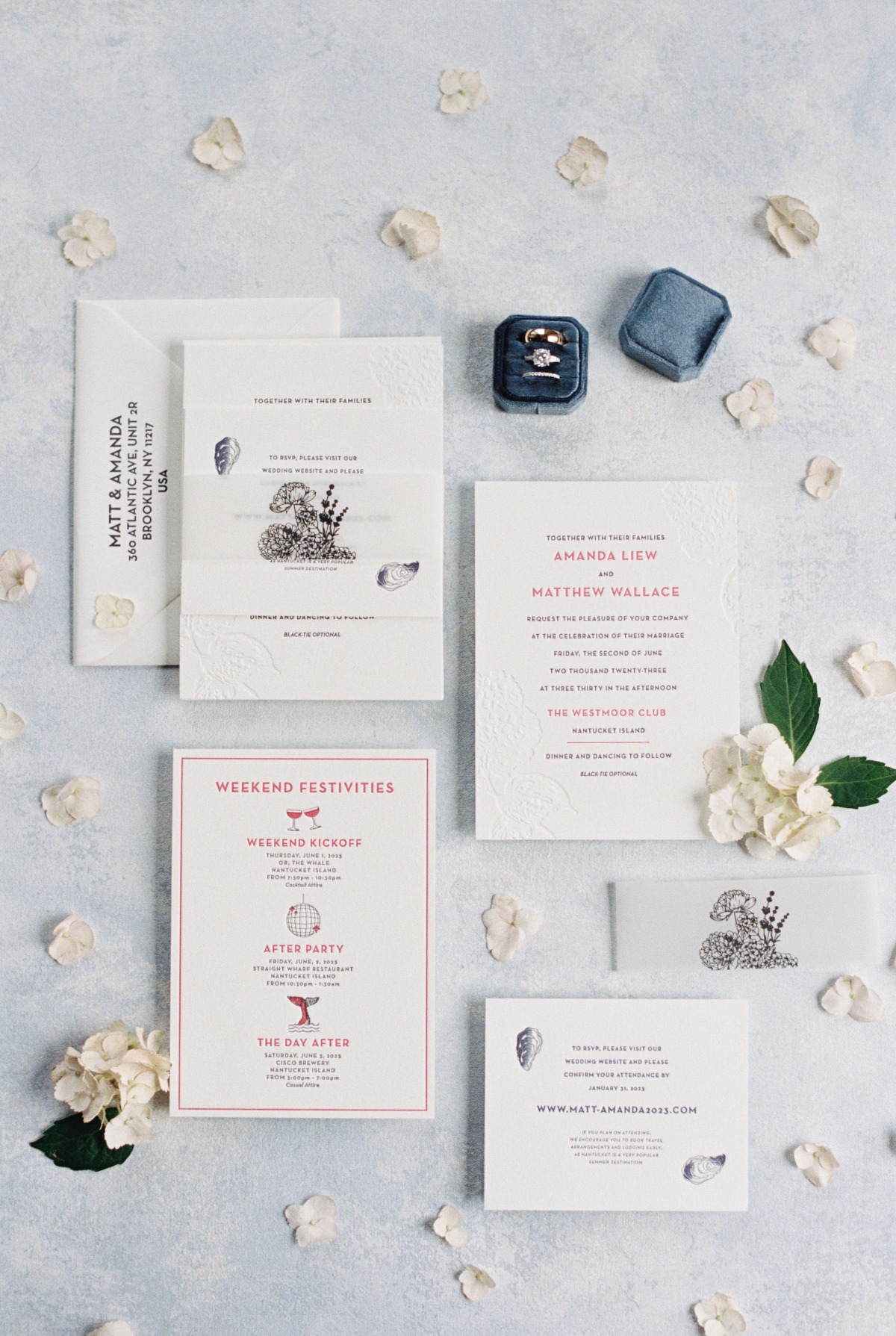 Reflex Letterpress wedding invitations