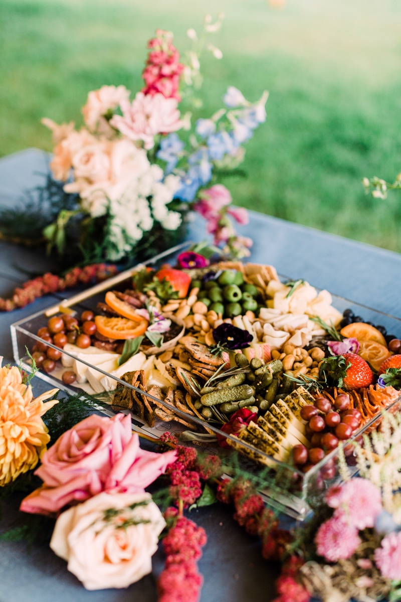 artful charcuterie for wedding