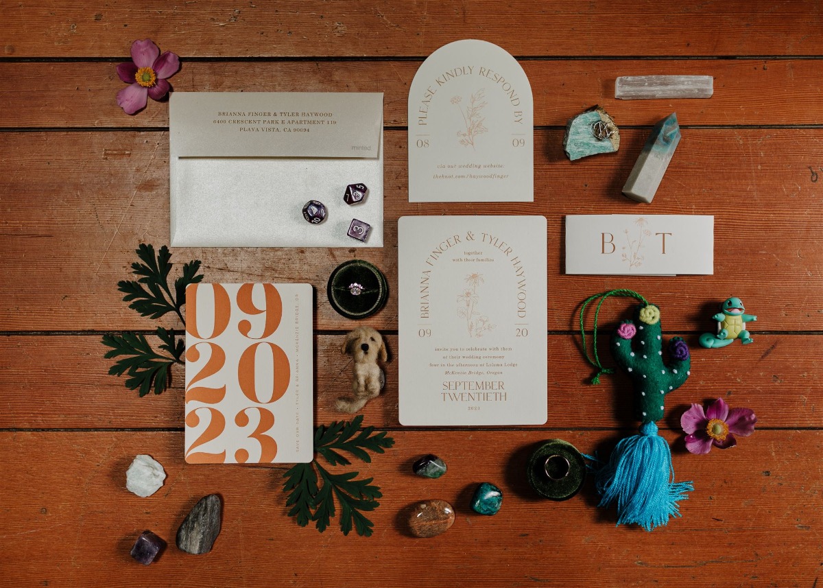 clay-inspired invitations