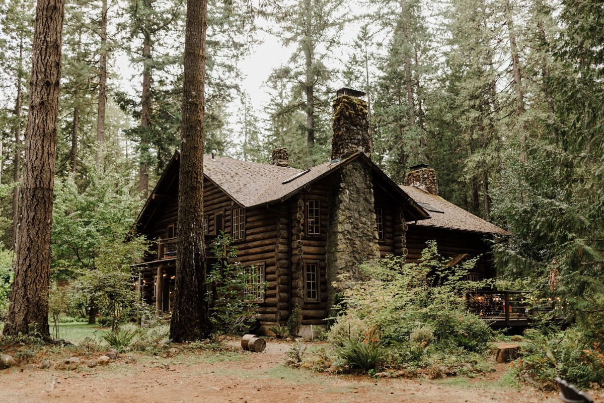 cabin wedding