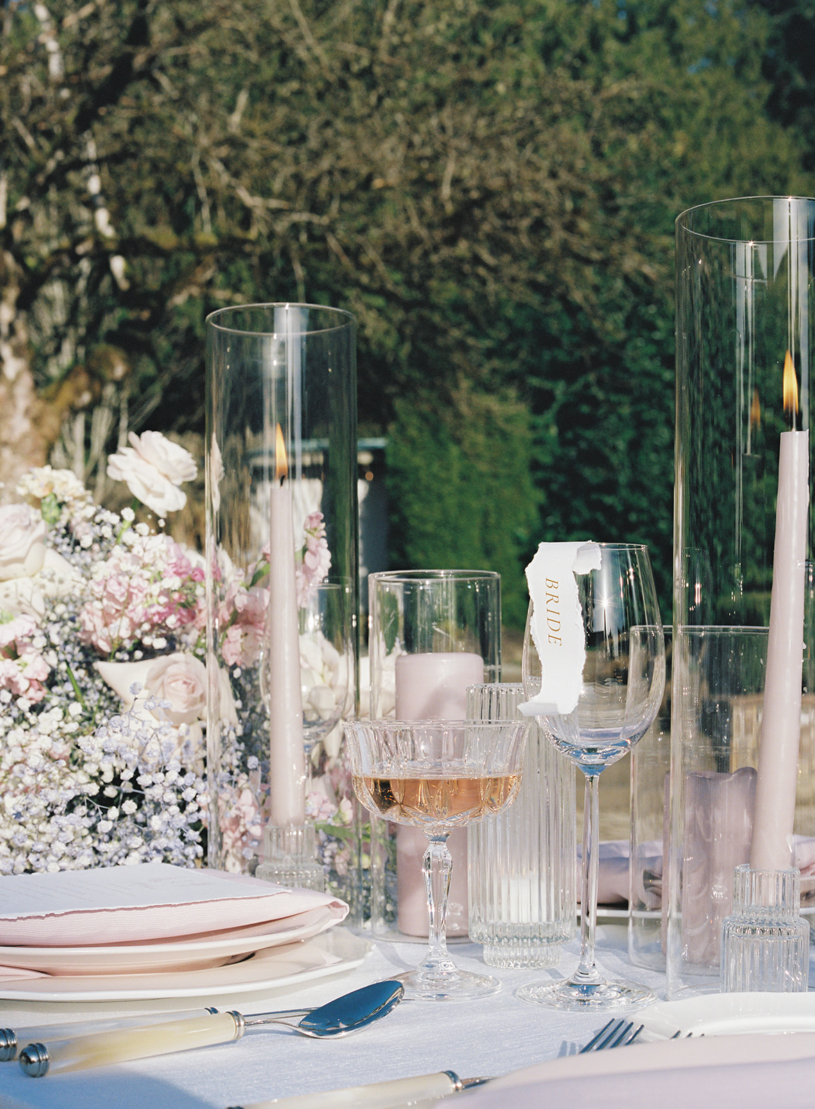 tall votive centerpieces