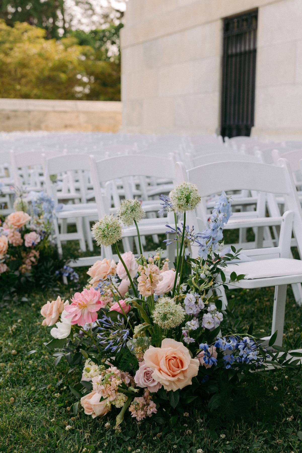 floor floral arrangements for wedding ceremony