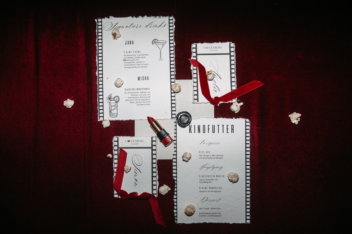 movie-inspired wedding invitations