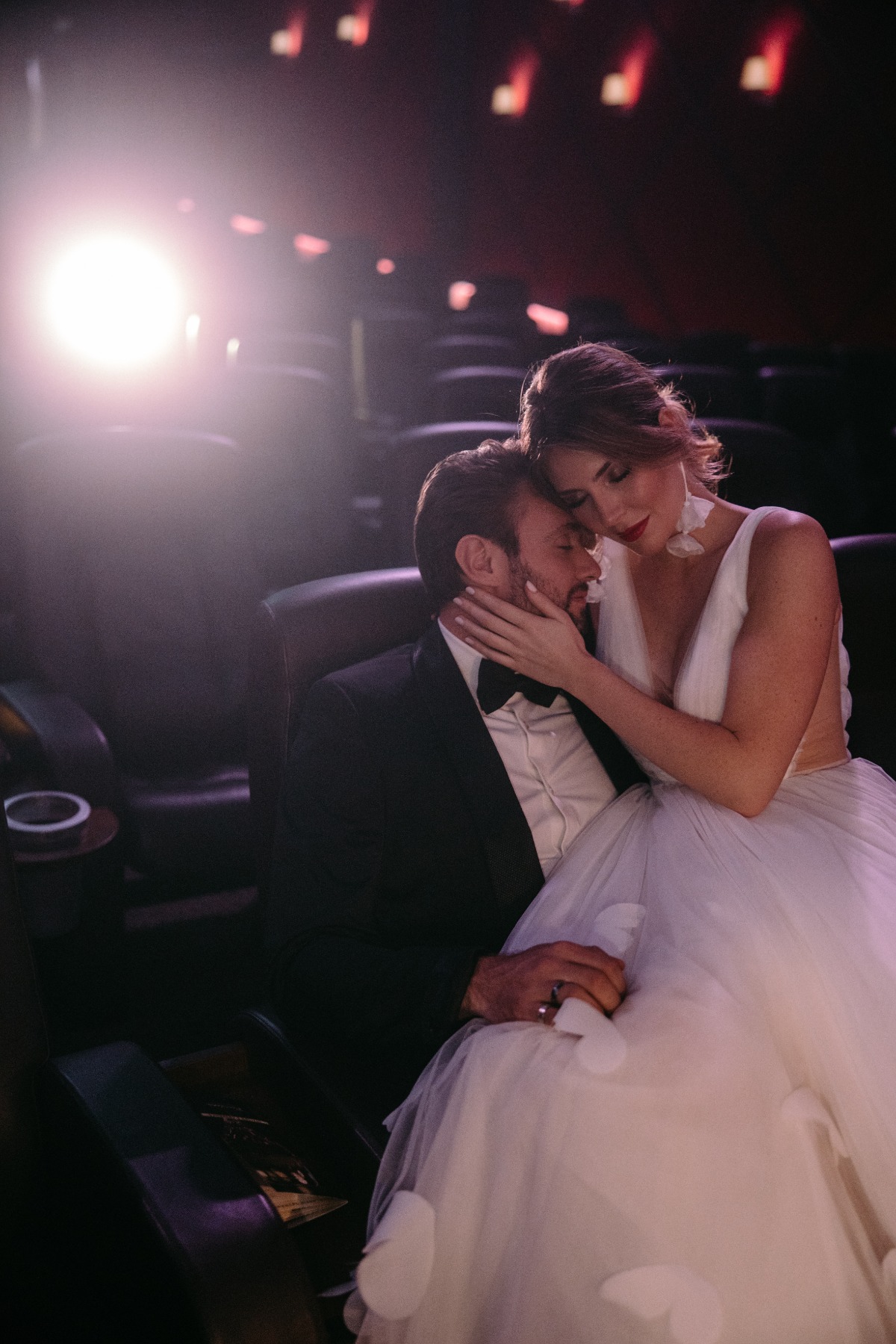 black tie theater wedding