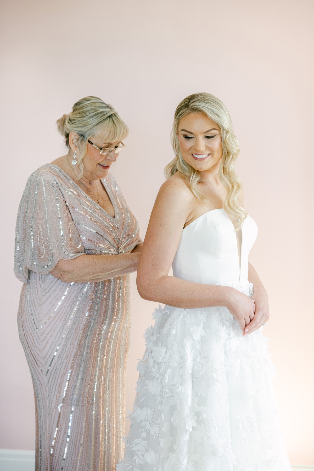 sparkly mother of the bride dress