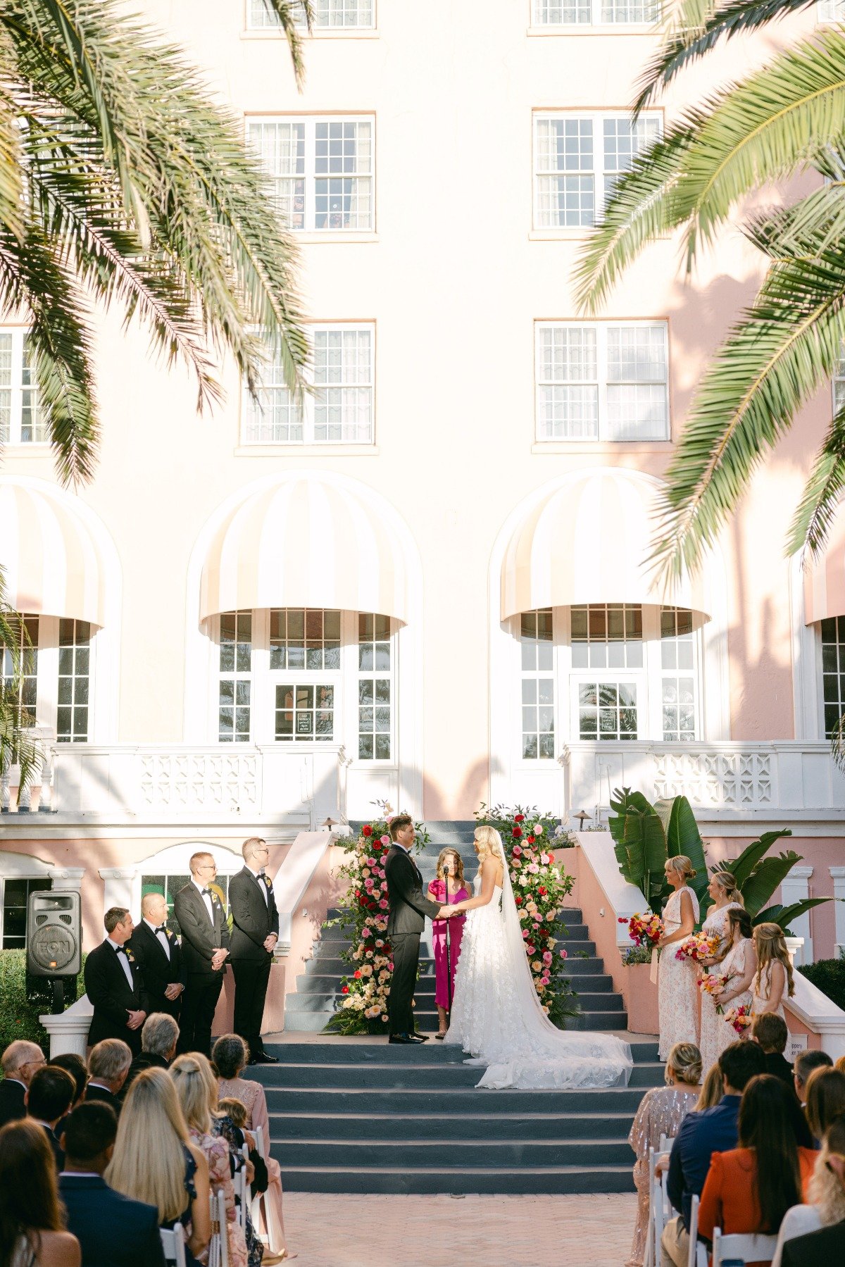 courtyard wedding ceremony