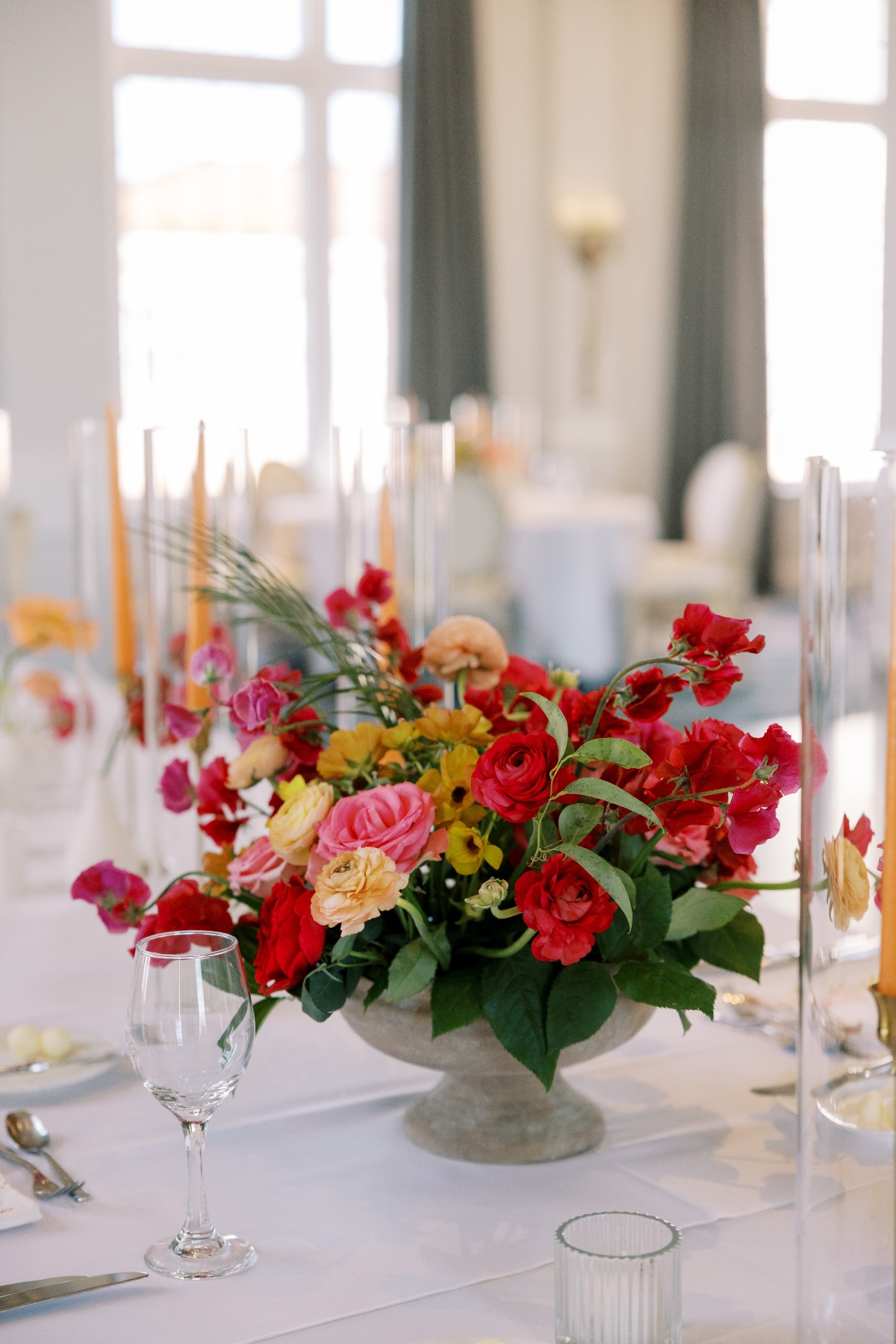 elegant tropical centerpieces