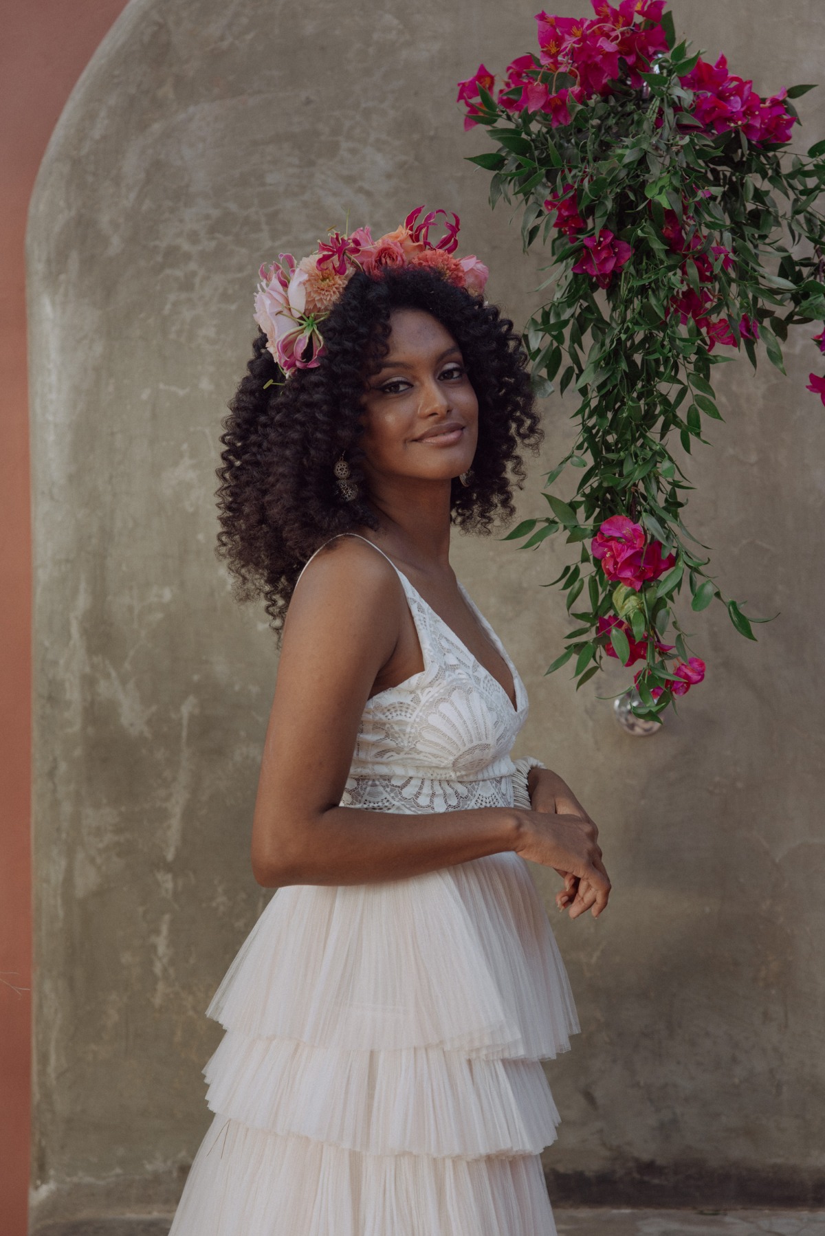 tropical flower headband