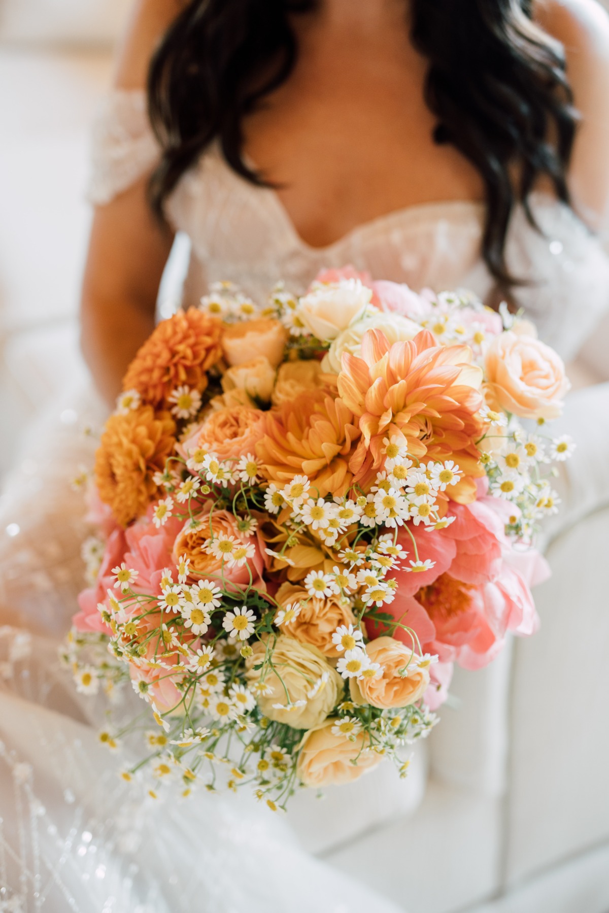 bouquet with mini daisies