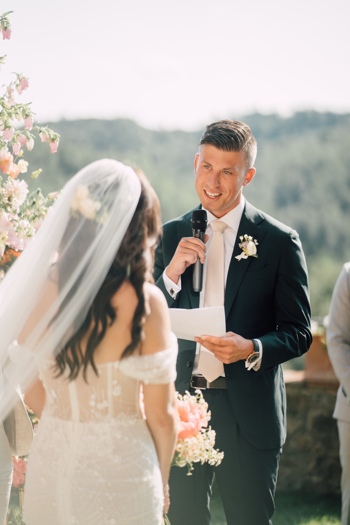 dried flower boutonniere