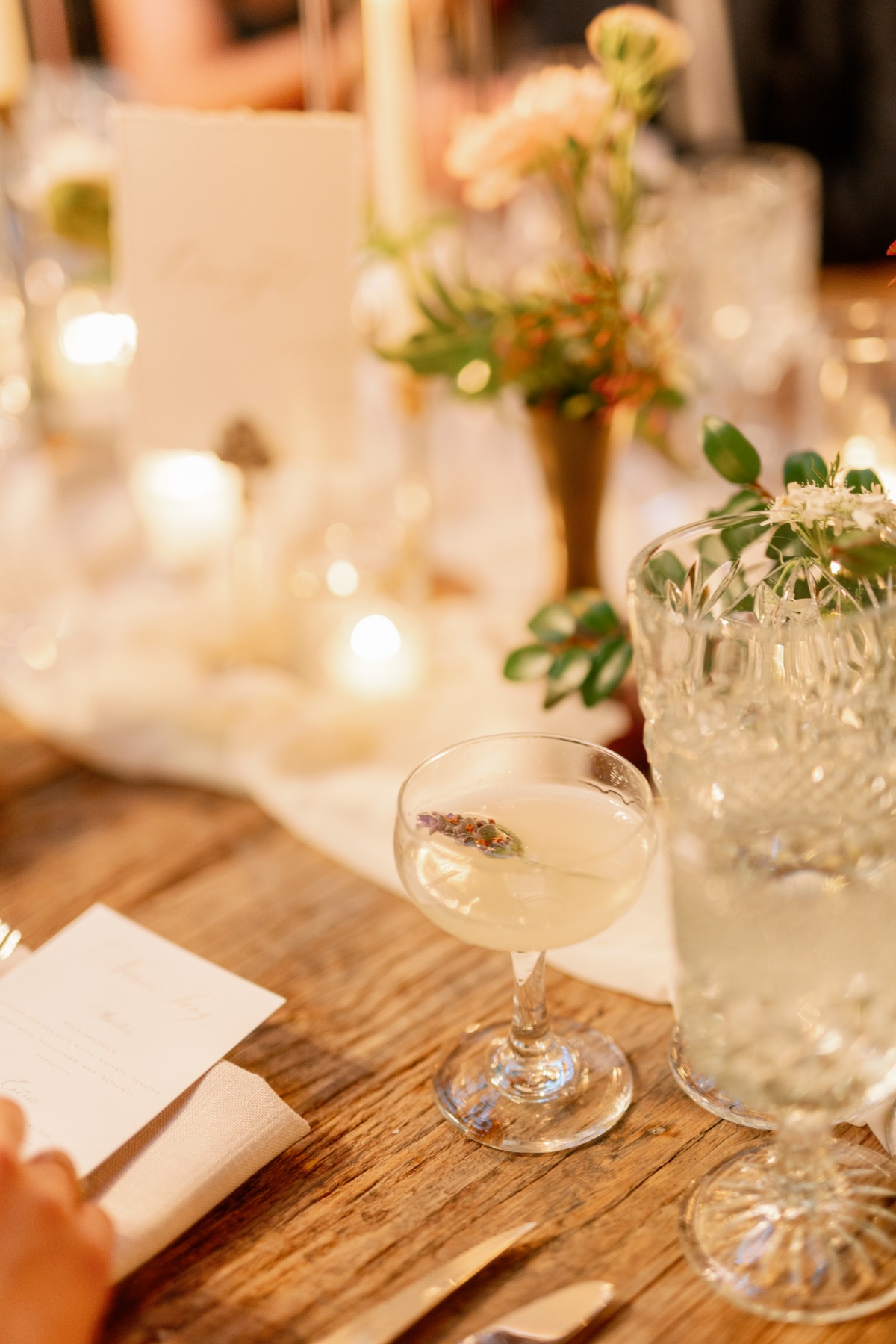 vintage wedding cocktail