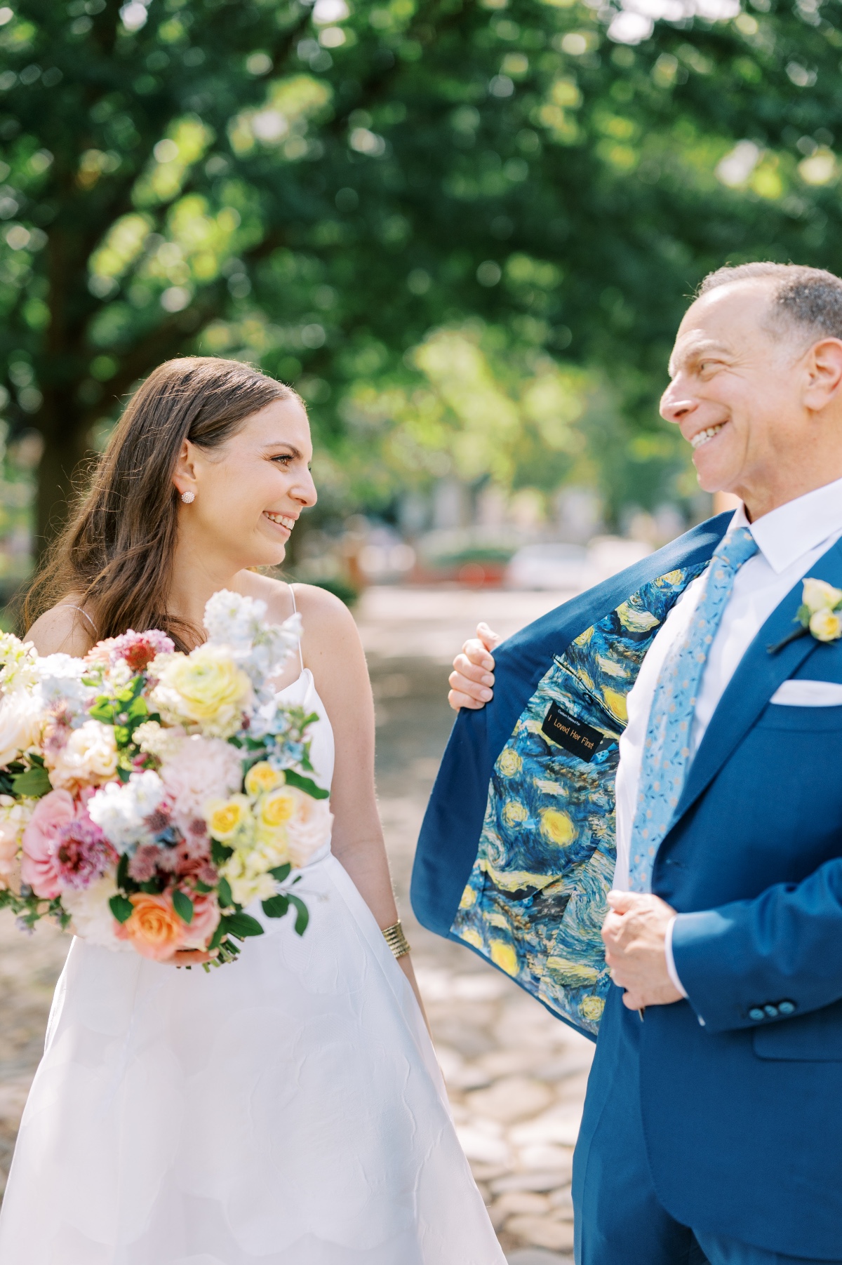 cerulean blue wedding suit