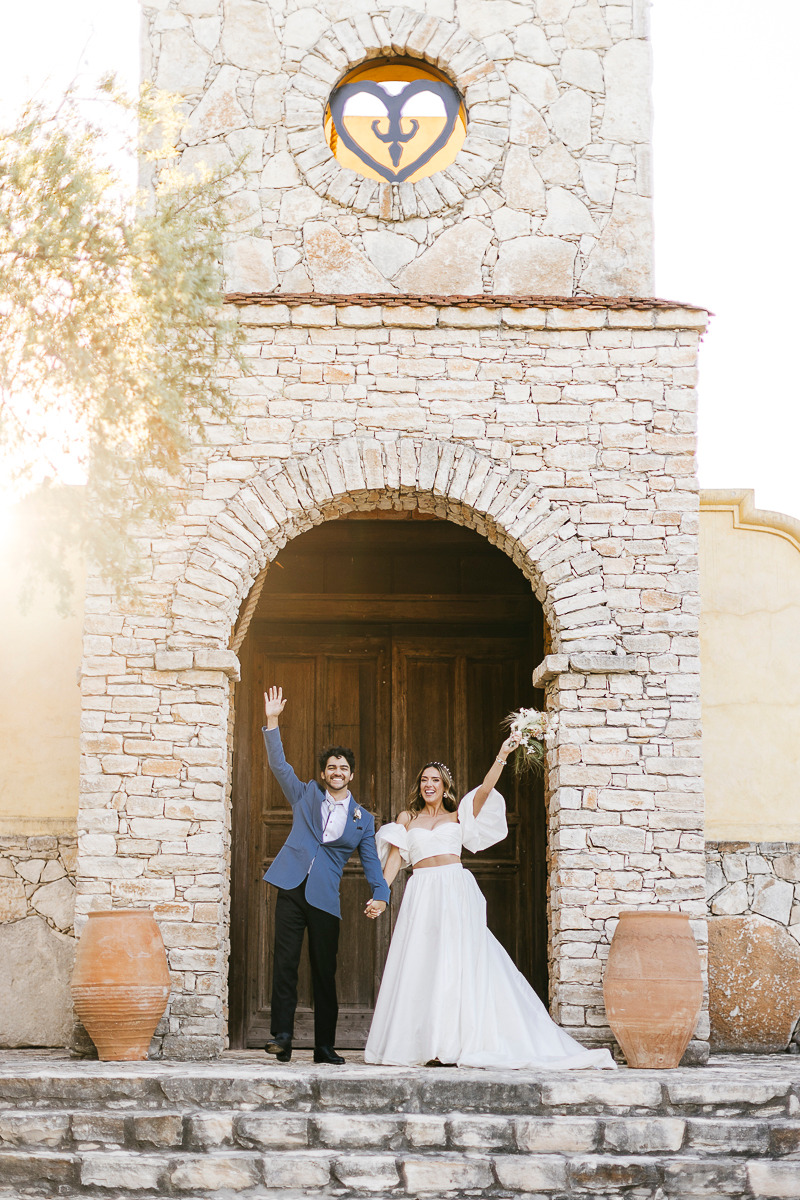 stone chapel for western inspired wedding