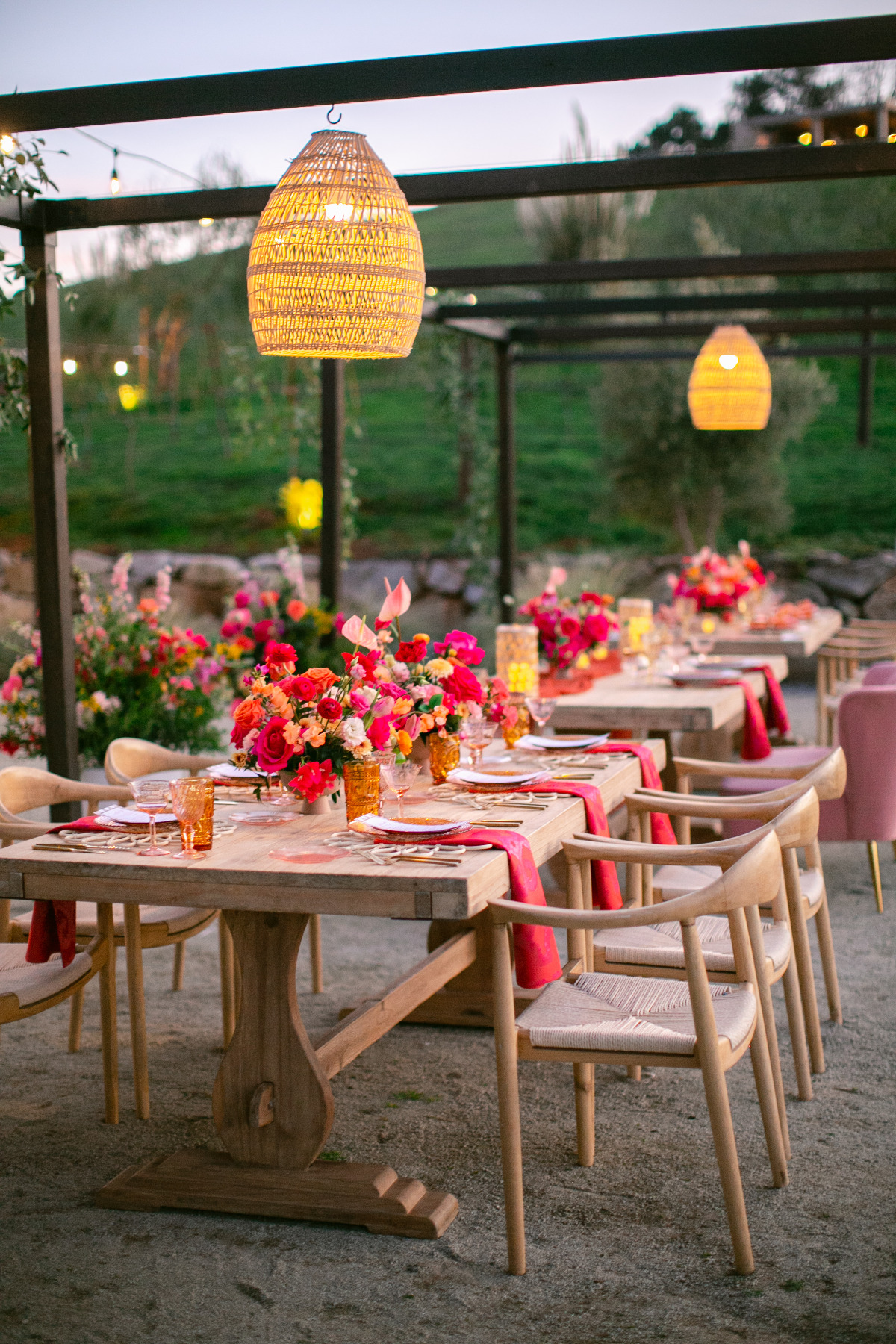 rattan hanging lights