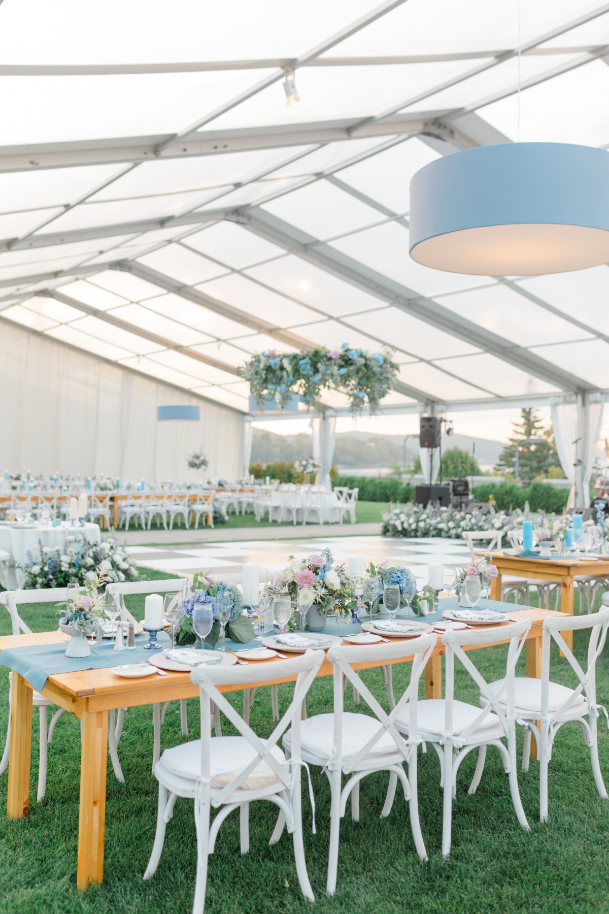 glass tent wedding reception ideas