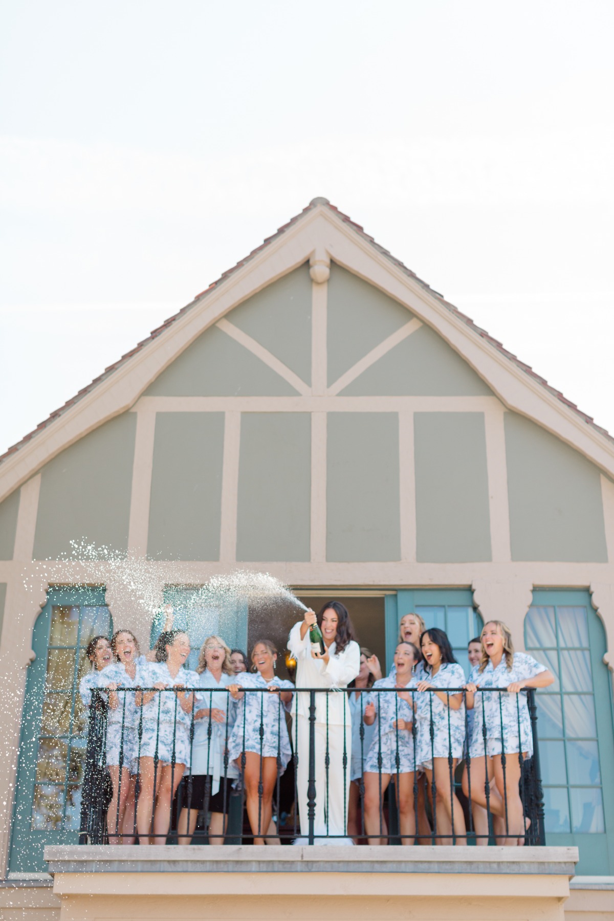 blue large wedding venue on maine coast