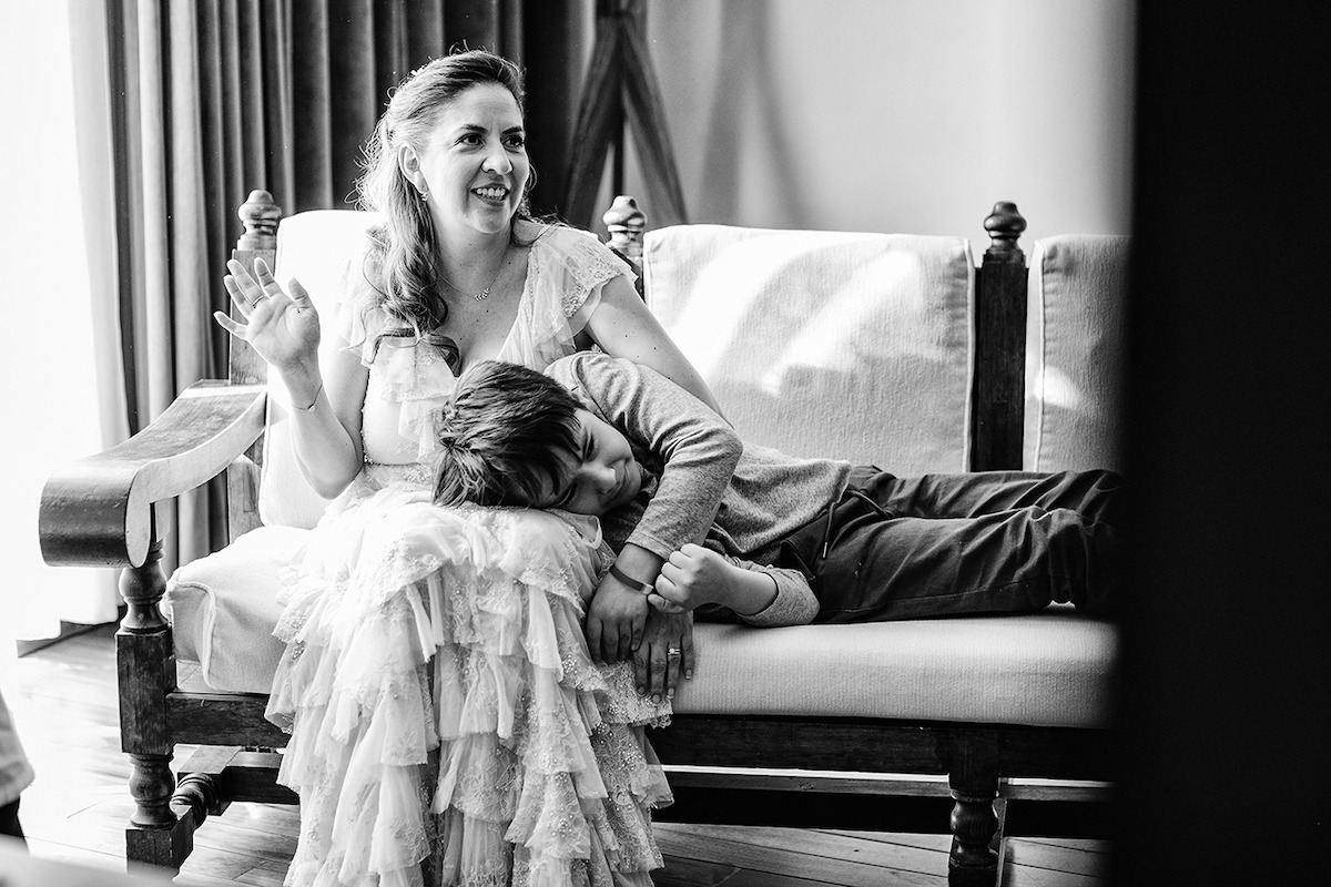 bride and son family photoshoot ideas