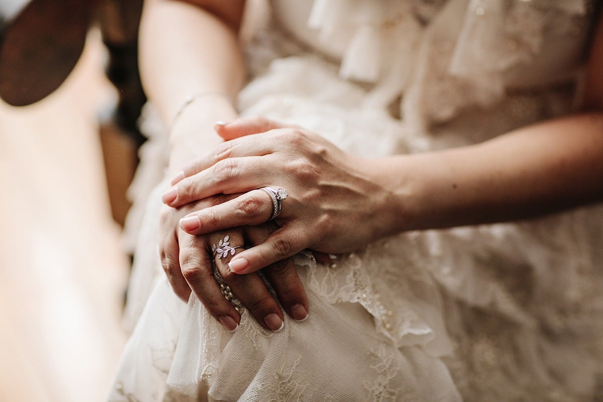 bride jewelry portrait ideas