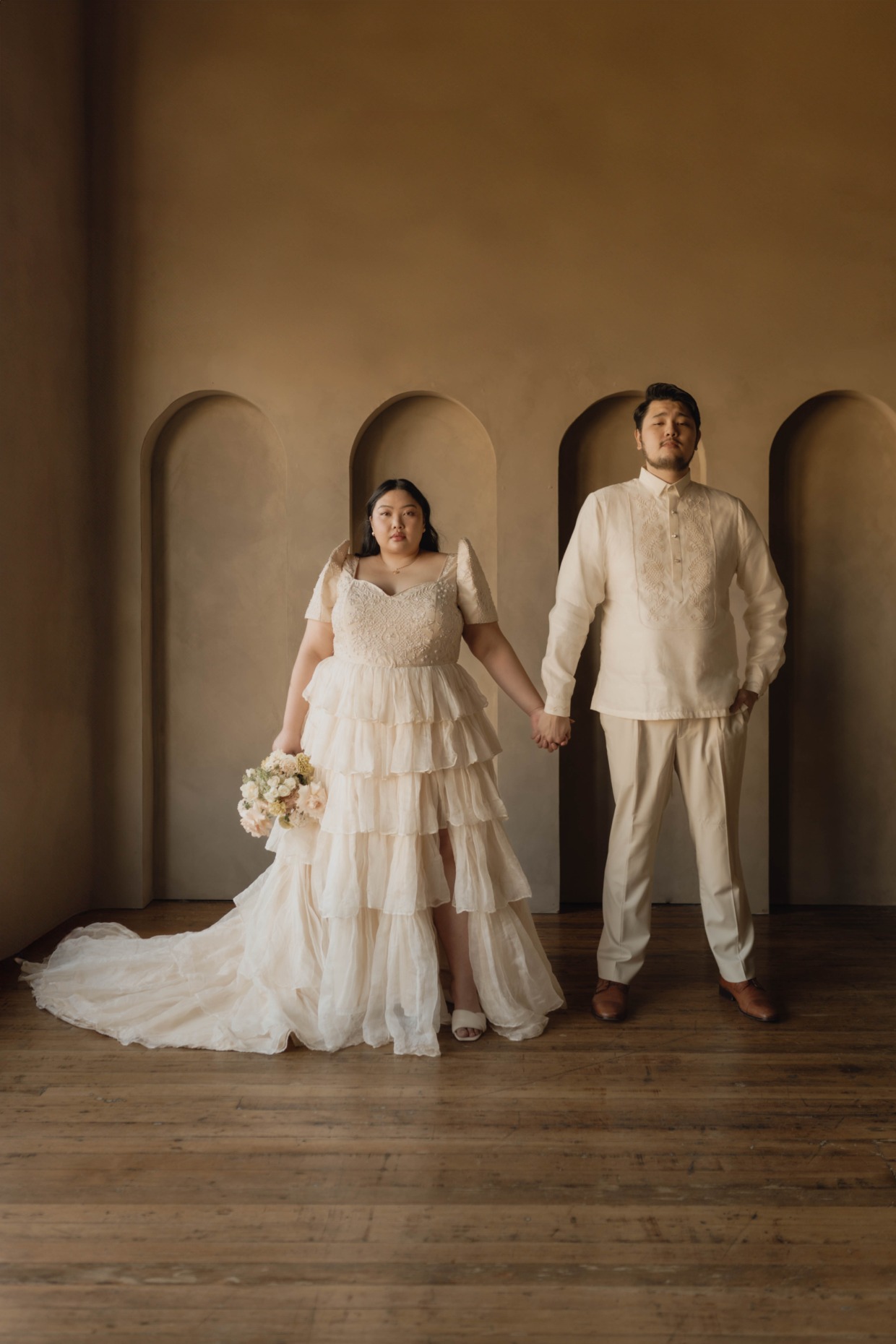 modern Filipino wedding attire by Silviyana & Community