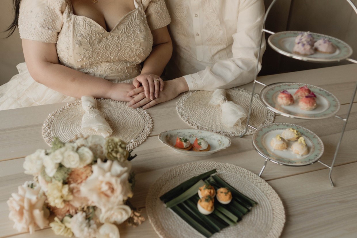 Filipino fusion wedding catering for Silviyana & Community styled shoot