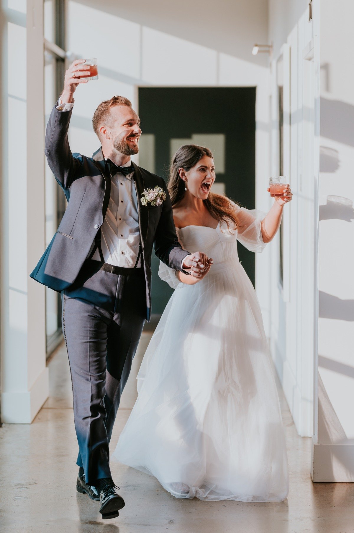 choreographed wedding reception entrance