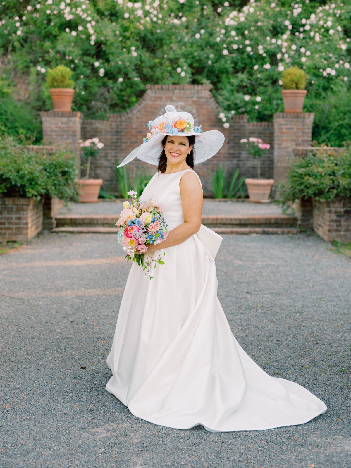 large Derby hat for bride