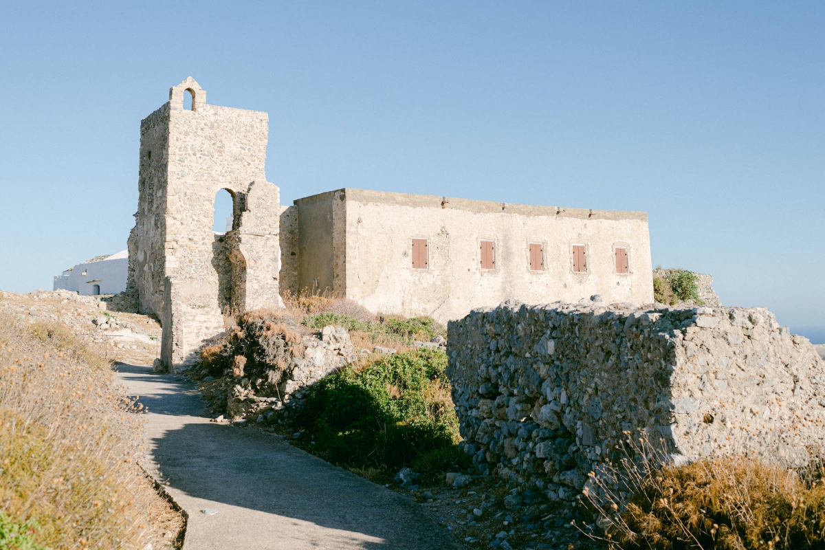 ancient greek church on island