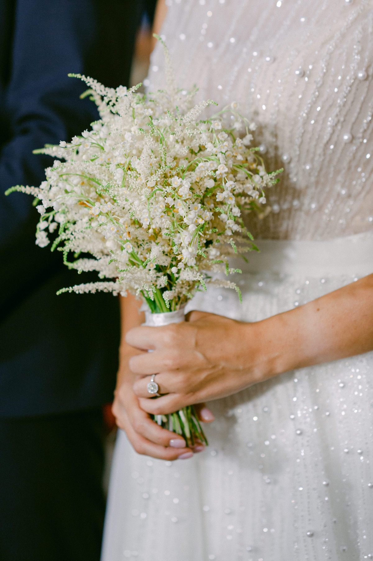 lilly of the valley wedding boquet