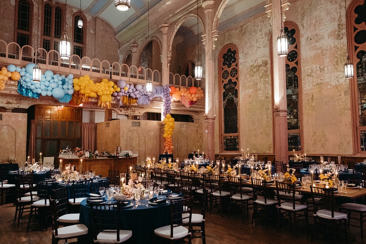 floor to ceiling balloon installation