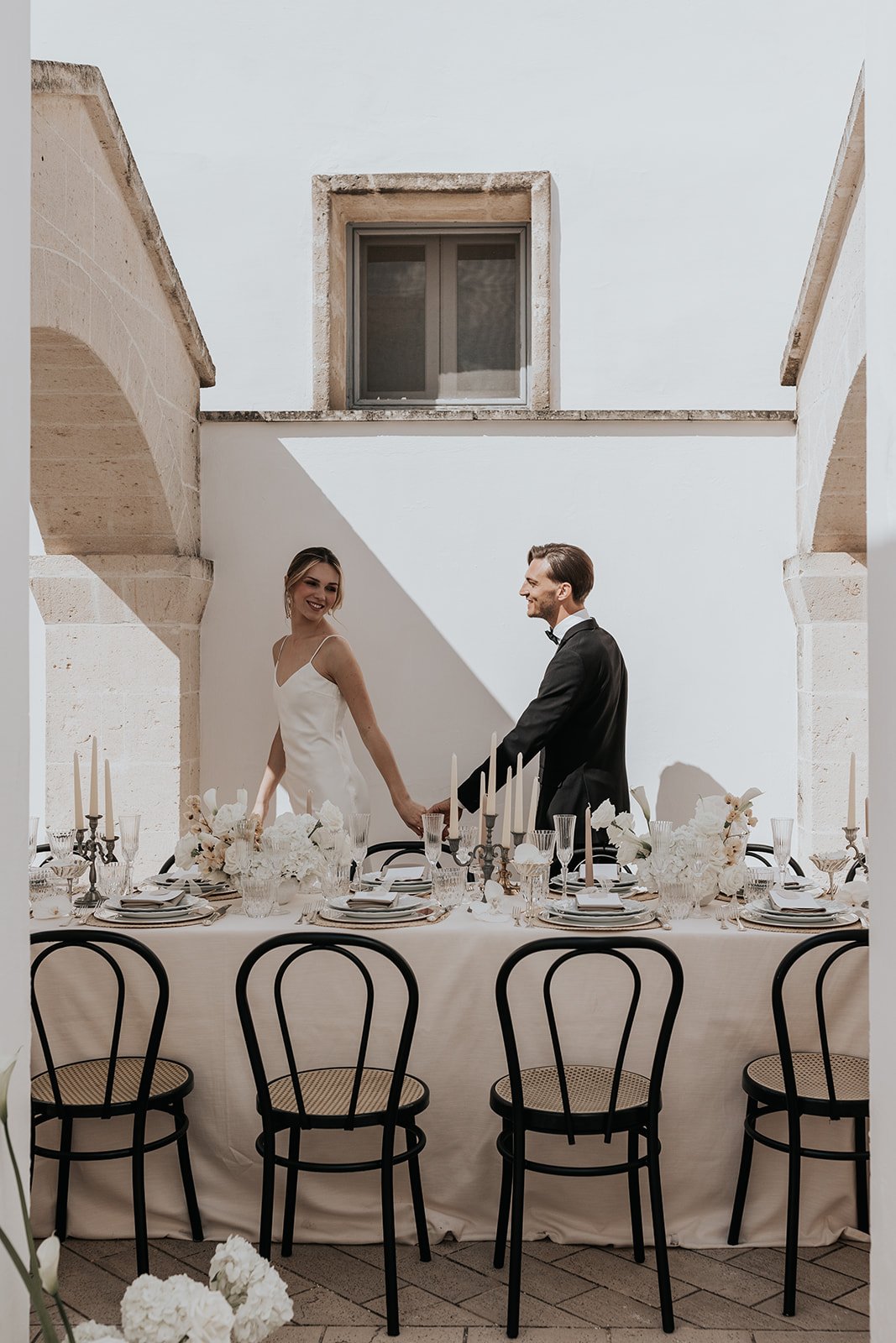 neutral wedding design in italy