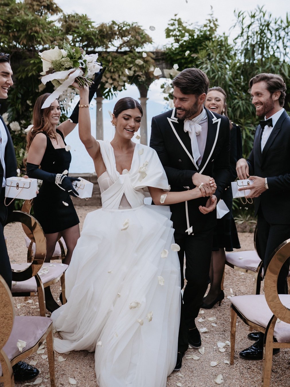 fashion forward wedding in italy