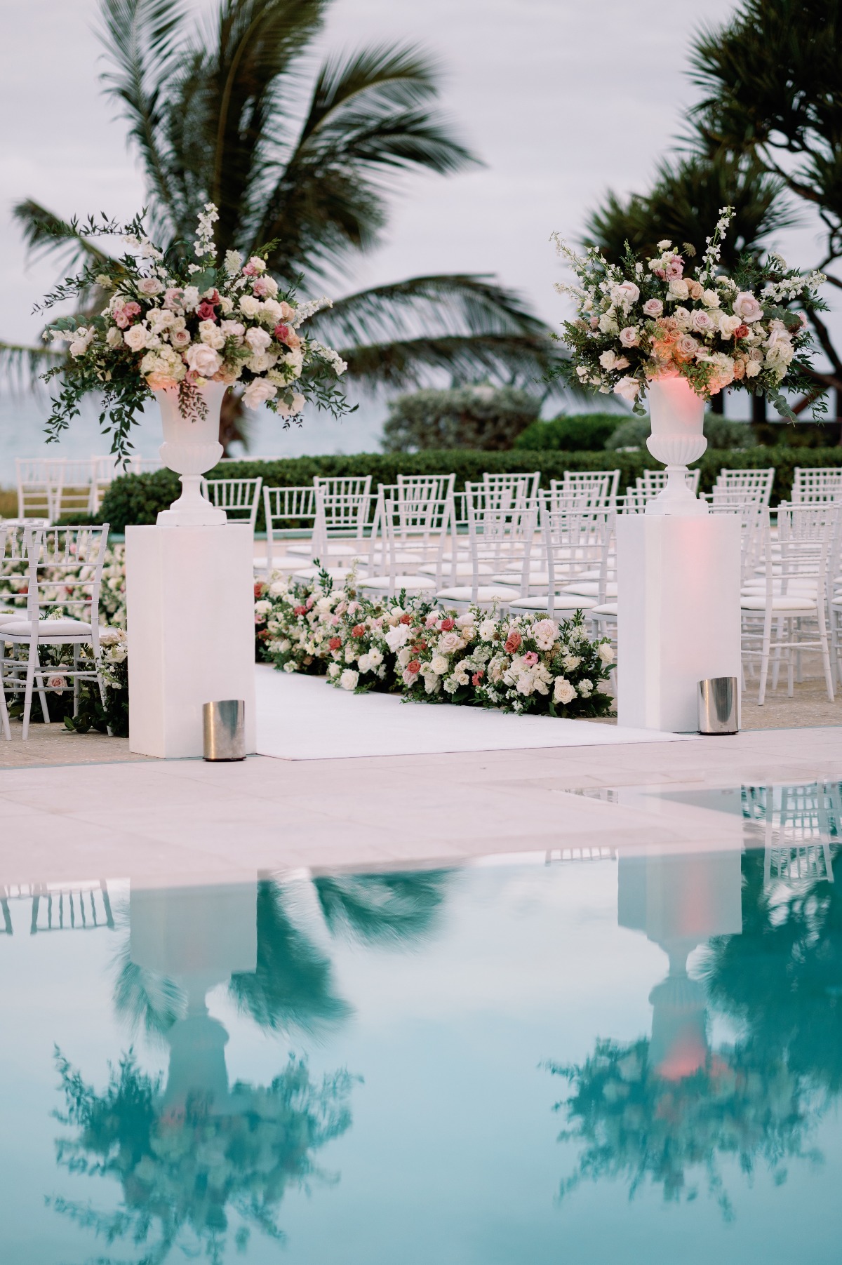 blush beach wedding ideas in palm beach