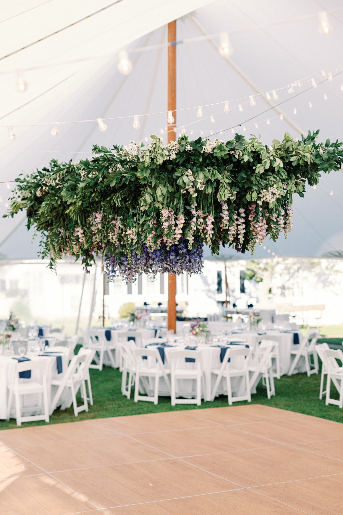 large floral chandelier