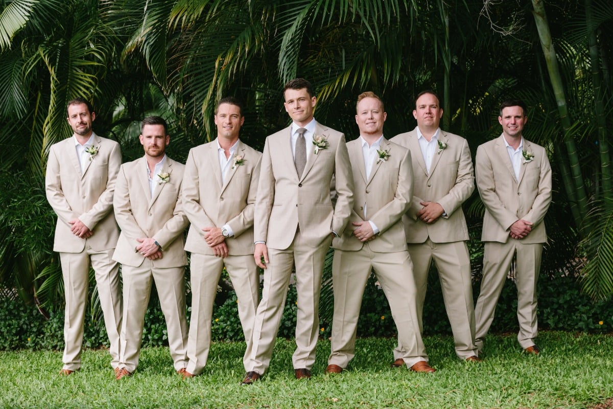 groomsmen fashion for tropical wedding